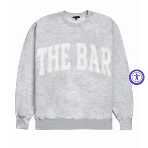 The bar sweatshirt - light heather gray 
Size: large